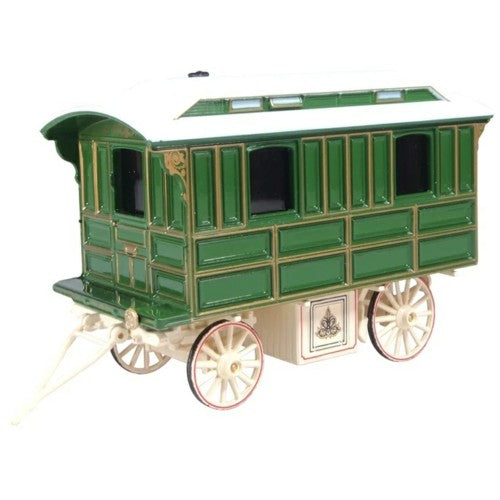 Unscaled Showmans Living Wagon Green/Cream