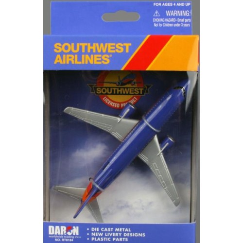 Southwest Airlines Diecast Plane