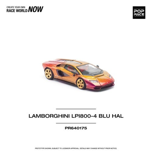 1/64 Lamborghini Countach Lp 800-4 Blu Hal