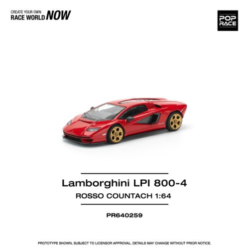 1/64 Lamborghini Countach Lpi-800 - Rosso
