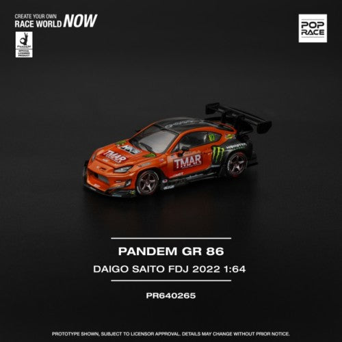 1/64 Pandem Gr86 - Daigo Saito Formula Drift Japan 2022