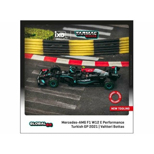 1/64 2021 Mercedes Benz Amg F1 W12 E Performance No.77 Valtteri Bottas Winner Turkish Grand Prix, Black/Silver