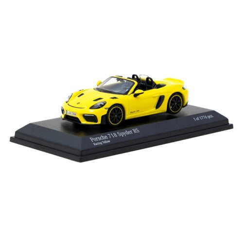 1/64 Porsche 718 Spyder Rs Racing Yellow (Minichamps X Tarmac Works)