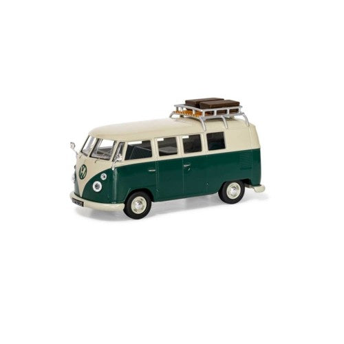 1/43 Volkswagen Type 2 1500 Sp Devon Caravette. Pearl White And Velvet Green.