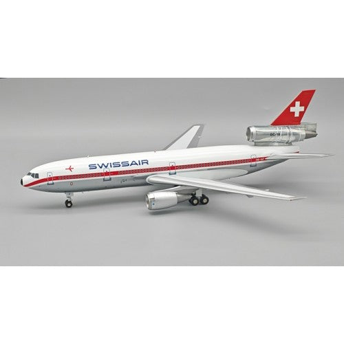 1/200 Swissair Mcdonnell Douglas Dc-10-30 Hb-Ihf Polished With Stand
